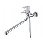 Смеситель SMARTSant Смарт-Шот для ванны и душа излив 350 мм, с аксессуарами хром SM193502AA Смеситель SMARTSant Смарт-Шот для ванны и душа излив 350 мм, с аксессуарами хром SM193502AA