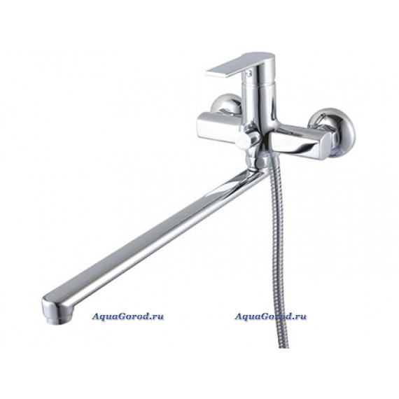 Смеситель SMARTSant Смарт-Шот для ванны и душа излив 350 мм, с аксессуарами хром SM193502AA Смеситель SMARTSant Смарт-Шот для ванны и душа излив 350 мм, с аксессуарами хром SM193502AA