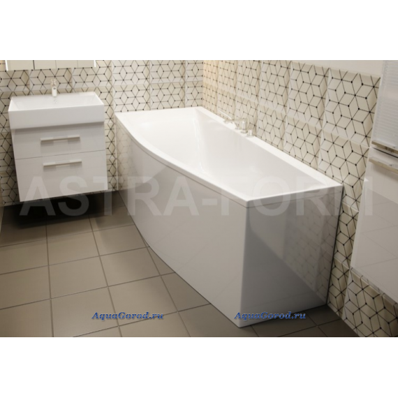 Ванна Astra-form Скат литой мрамор 1700х750х500 левая или правая