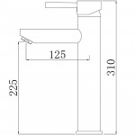 Смеситель Comforty однорычажный для раковины белый FC018B-CKBT