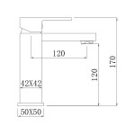 Смеситель Comforty однорычажный для раковины черный матовый FC045A-CMT