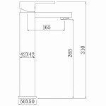 Смеситель Comforty однорычажный для раковины черный матовый FC045B-CMT