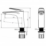 Смеситель Comforty однорычажный для раковины белый FC074A-CKBT