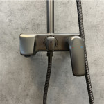 Душевая система Comforty однорычажная для ванны с душем графит FF074R-CGT