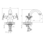 Смеситель Decoroom DR52011 для умывальника