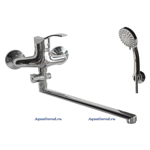 Смеситель Megabreeze Каньете для ванны с душевым гарнитуром КС-33-007