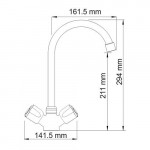 Смеситель WasserKraft Amper для кухни 2907