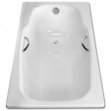 Ванна стальная BLB Atlantica HG 180х80 см с отверстиями для ручек, толщина 3,5 мм, с шумоизоляцией