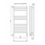 Полотенцесушитель электрический Terminus Аврора П12 500х1000 sensor quick touch 4670078527226