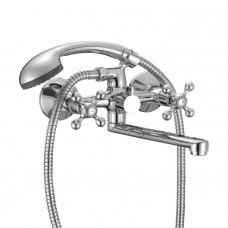 Смеситель Milardo Duplex DUPSB02M02 для ванны с длинным изливом с гарнитуром