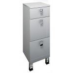 Тумба Тритон Диана 30 см напольная с 3 ящиками белая