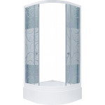 Душевой уголок Triton Стандарт 100х100 В со средним поддоном стекло узоры Щ0000025933
