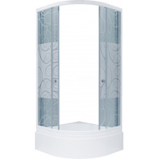 Душевой уголок Triton Стандарт 90х90 В со средним поддоном стекло узоры Щ0000025437