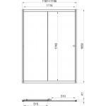 Душевая дверь Triton Слайд 120x185 см Щ0000038520