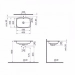 Раковина-чаша Vitra Metropole с переливом 60см 5668B003-0012