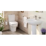 Унитаз-компакт VitrA Zentrum Open-back с арматурой Geberit и сиденьем микролифт 9012B003-7204