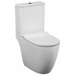 Унитаз-компакт VitrA Sento Rim-ex безободковый Open-back с тонким сиденьем микролифт 9830B003-7204