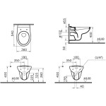 Унитаз подвесной VitrA Norm Fit белый 6855B099-1777