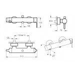 Смеситель Vitra Suit для ванны с душем A42488EXP