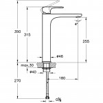 Смеситель Vitra Root Round для раковины чаши хром A42707EXP