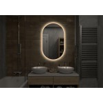 Зеркало Континент Fleur Led 600х1000 с бесконтактным сенсором, теплая или холодная подсветка