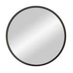 Зеркало Континент Мун черный D 600 МДФ рама
