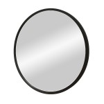 Зеркало Континент Мун черный D 600 МДФ рама