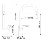 Смеситель WasserKraft Ruhr 24407 для кухни