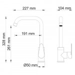 Смеситель WasserKraft Alz 28807 для кухни