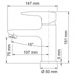 Смеситель WasserKraft Vils 5603 для умывальника