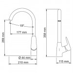 Смеситель WasserKraft Vils 5607 для кухни