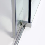Душевая дверь WasserKRAFT Alme 15R31 140х200 раздвижная, прозрачное стекло, профиль хром