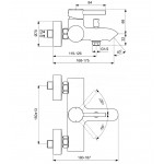 Смеситель Ideal Standard Kolva BC675AA для ванны и душа, хром