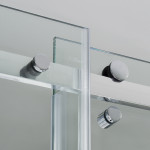 Душевая дверь WasserKRAFT Vils 56R12 100х200 раздвижная, прозрачное стекло, профиль хром