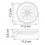 Мыльница WasserKraft Kammel K-8329 стеклянная