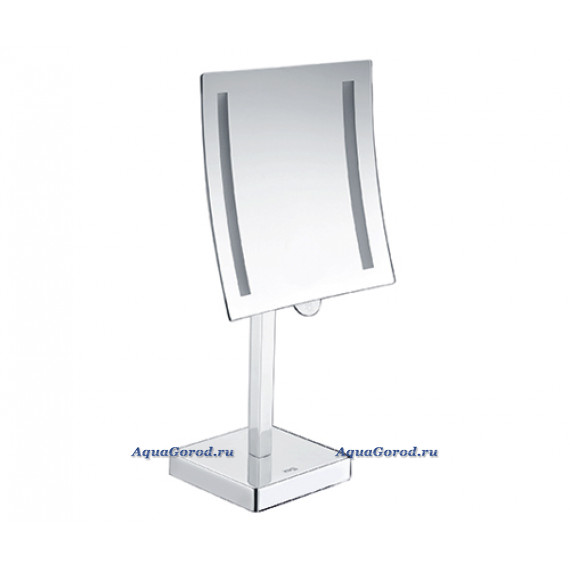 Зеркало для ванны WasserKraft K-1007 с LED-подсветкой с 3-х кратным увеличением