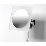 Зеркало для ванны WasserKraft K-1008 с LED-подсветкой подвесное с 3-х кратным увеличением