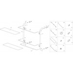 Полка WasserKraft K-2022 двойная стеклянная