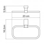 Держатель полотенец WasserKraft Leine K-5060WHITE кольцо