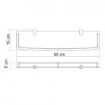 Полка стеклянная WasserKraft K-555