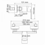 Смеситель WasserKraft Dill 6102 для душа, хром