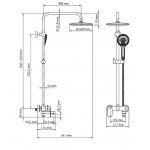 Душевая система WasserKraft для ванны и душа A17401