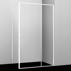 Душевое ограждение WasserKRAFT Rhin 44S22 100x90x200 раздвижная дверь, профиль белый, стекло прозрачное