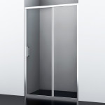 Душевая дверь WasserKRAFT Main 41S30 130х200 раздвижная, прозрачное стекло, профиль хром
