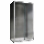 Душевое ограждение Abber Schwarzer Diamant 170х60х195 матовое стекло профиль хром AG30170MH-S60M-S60M