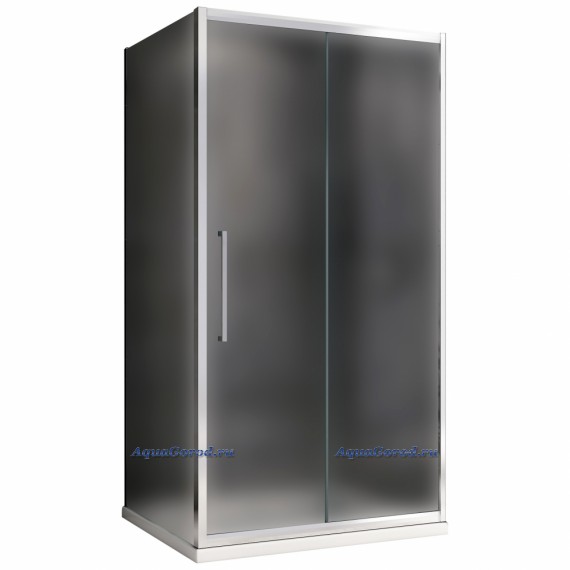Душевой уголок Abber Schwarzer Diamant 160х60х195 матовое стекло профиль хром AG30160MH-S60M