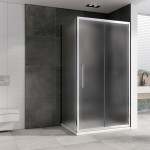 Душевой уголок Abber Schwarzer Diamant 160х60х195 матовое стекло профиль хром AG30160MH-S60M