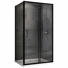 Душевой уголок Abber Schwarzer Diamant 150х100х190 прямоугольный прозрачное стекло профиль черный AG30150B5-S100B5