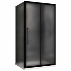 Душевой уголок Abber Schwarzer Diamant 100х70х195 матовое стекло профиль черный AG30100BMH-S70BM