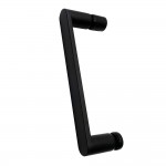 Душевой уголок Abber Sonnenstrand 100х90х195 прозрачное стекло профиль черный AG04100B-S90B
